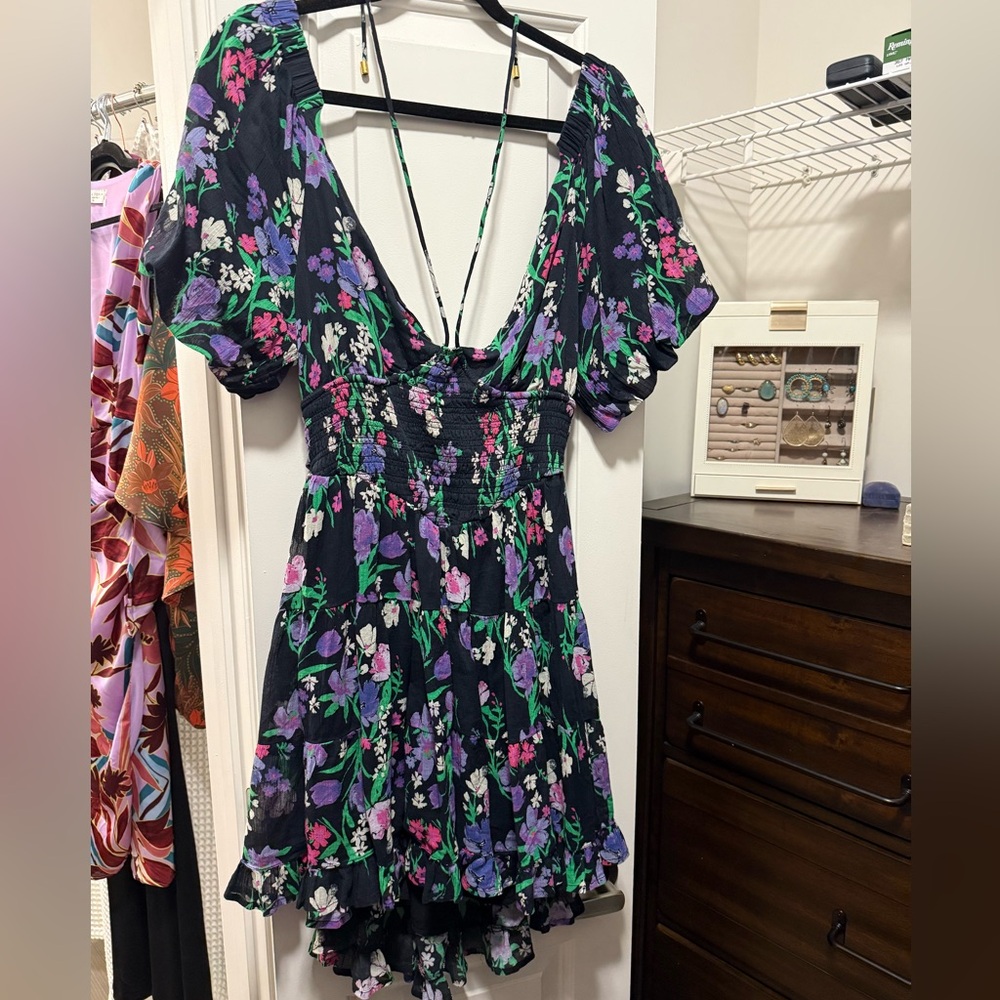 Free People Floral Mini Dress